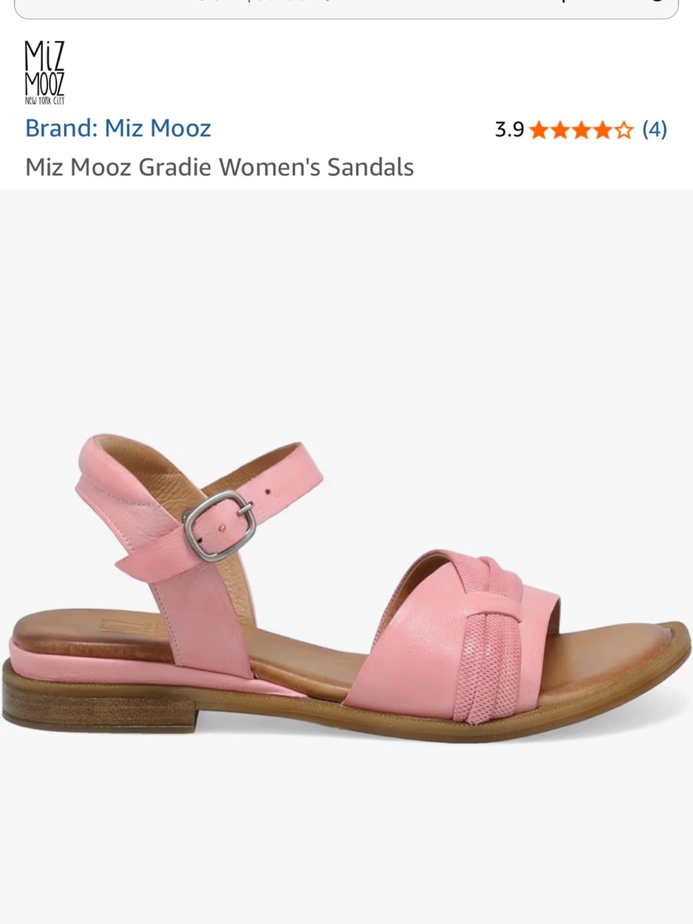 Miz Mooz Haley Strappy Sandal in Coral